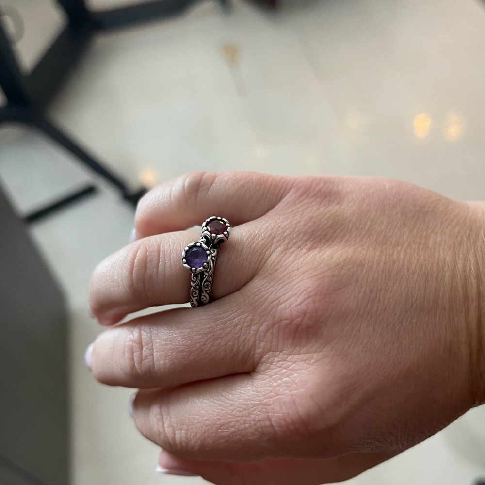 James Avery birth stone rings